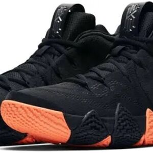 Nike Kyrie 4 Black and Orange High-Top Sneakers Mens 9